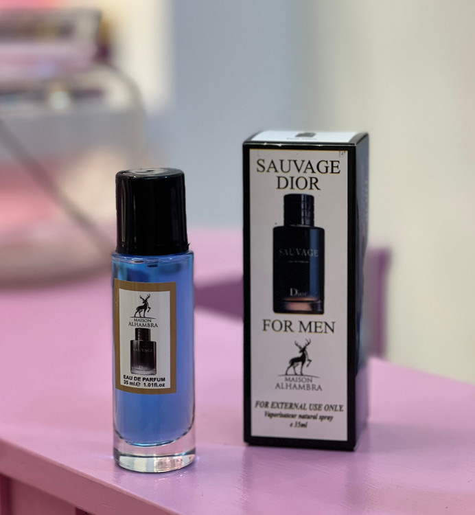 عطر ادوپرفیوم الحمبرا مدل ساواج دیور ۳۵ میل مردانه