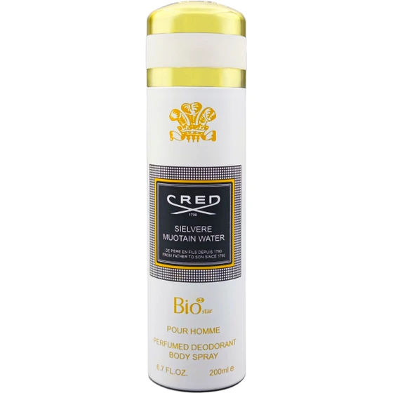 اسپری بدن مردانه بیو استار مدل SILVER MOUNTAIN حجم 200mL
