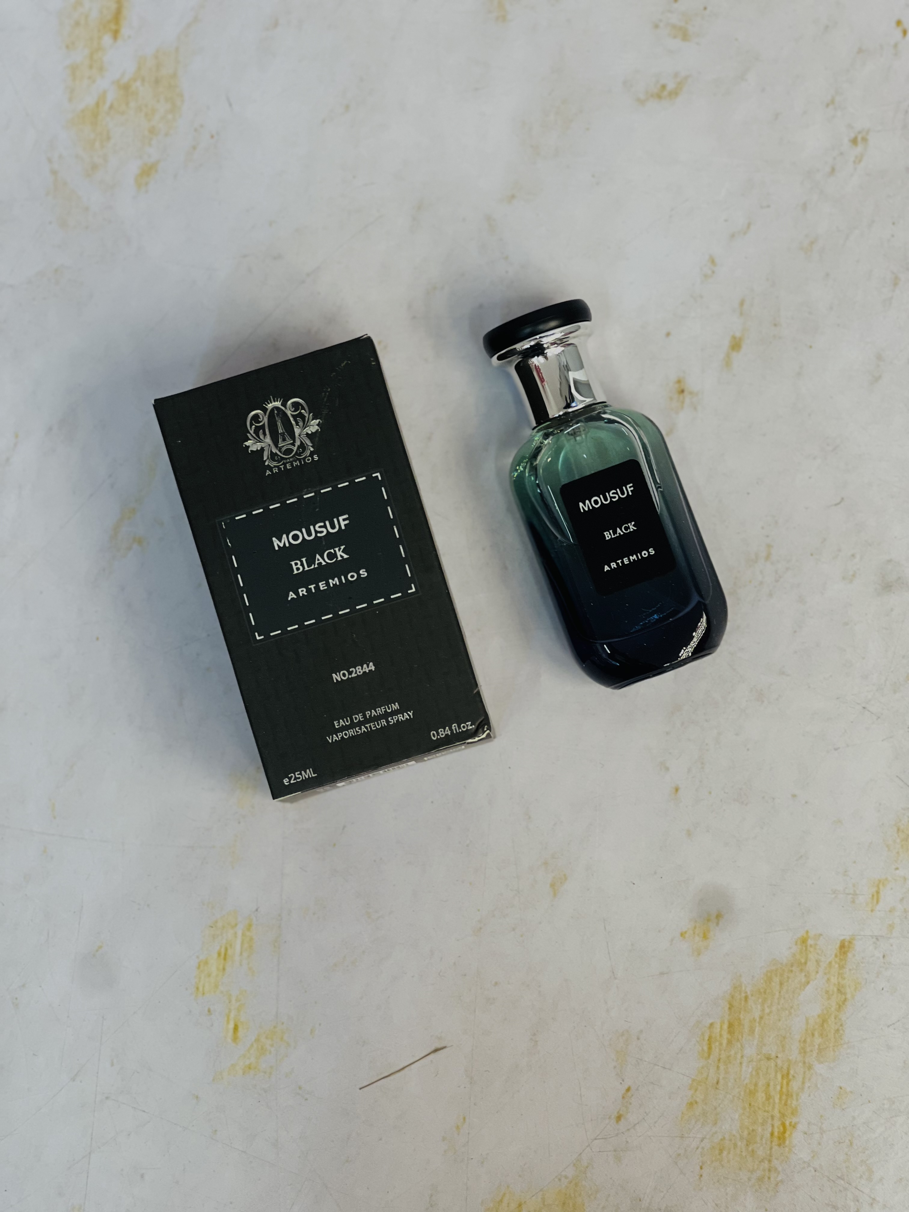 عطرادکلن 25 میل موصوف شرکت آرتمیوس مدل Black ( مشکی )