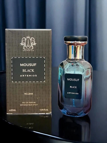 عطرادکلن 25 میل موصوف شرکت آرتمیوس مدل Black ( مشکی )