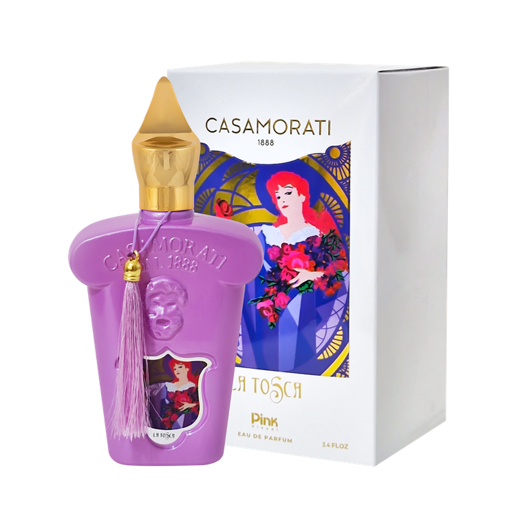 ادوپرفیوم زنانه پینک ویژوآل Pink مدل کازاموراتی لاتوسکا Casamorati La Tosca حجم 100 میلی لیتر طرح مارک