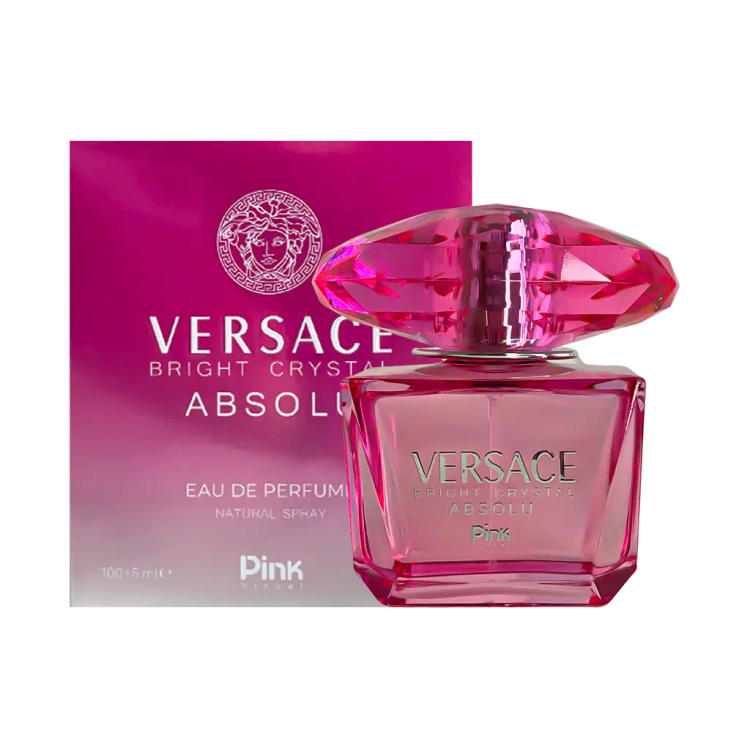 ادوپرفیوم زنانه پینک ویژوآل Pink مدل ورساچه برایت کریستال ابسولو حجم ۱۰۰ میلی لیتر