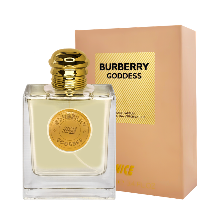 ادوپرفیوم زنانه نایس پاپت Nice مدل باربری گادس Burberry Goddess حجم 100 میلی لیتر